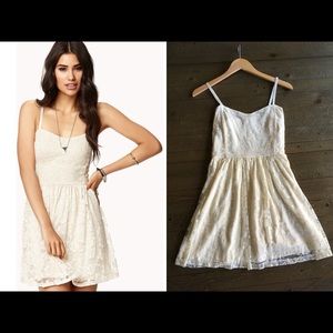 2 for $19/ NWT Forever21 ivory lace dress